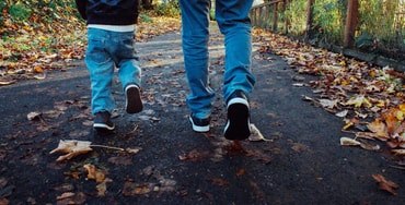 Vater Sohn Familie wandern
